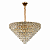 Pendente Metal Dourado com Cristal Transparente 22xE14 - Imagem 1