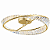 Plafon LED Metal Dourado e Cristais 26W 3000K Bivolt - Imagem 1