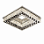 Plafon LED Cromado com Cristal 35cm 32W Bivolt com Controle Remoto - Imagem 1