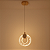 Pendente LED Dourado em Metal e Critasl 15cm 6W 3000K Bivolt (QD05128) - Imagem 2