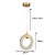 Pendente LED Dourado em Metal e Cristal 20cm 6W 3500K Bivolt (QD05129) - Imagem 2