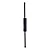 Arandela LED Preta 8W 3000K Bivolt 60cm em Metal e Silicone (DCB03140D) - Imagem 1