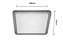Plafon LED Quadrado 40cm 24W 6000K 2100lm (DCX00331) - Imagem 2