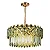 Pendente de Cristal Dourado 58×29cm com 12 lâmpadas E14 (DCD01002D) - Imagem 1