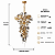 PENDENTE DCD01011 80X130CM G9X30 INOX BRONZE + VIDRO TRANSPARENTE E FUME - Imagem 3