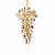 Pendente Inox Bronze e Vidro Transparente 80×130cm 30xG9 - Imagem 1