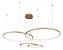 QD05364 PENDENTE ALUMINO DOURADO 174W 12180LM 3000K BIVOLT - Imagem 1
