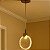 Pendente LED Dourado com Cristal Nuvem 13cm 5W 3000K Bivolt (DCD02189D) - Imagem 4