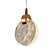 Pendente LED Dourado com Cristal Nuvem 13cm 5W 3000K Bivolt (DCD02189D) - Imagem 3