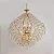 Pendente Dourado com Cristal Transparentes 80cm (DCD00415D) - Imagem 1