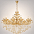 Pendente Dourado com Cristal Amber 75×80cm 8xE14 - Imagem 1
