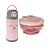 KIT REFEIÇÃO + GARRAFA TÉRMICA ROSA - BUBA - Imagem 1