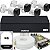 Kit CFTV 4 Câmeras Intelbras DVR Intelbras 1204-C HD 500Gb Cabos e Conectores - Imagem 1