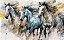 Quadro Decorativo Cavalos 1190 - Imagem 1