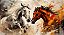 Quadro Decorativo Cavalos 1200 - Imagem 1