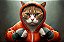 Quadro Decorativo Gatos 2107 - Imagem 1