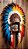 Quadro Decorativo Indigenas 2180 - Imagem 1