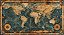 Quadro Decorativo Mapa Mundi 3044 - Imagem 1