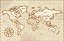 Quadro Decorativo Mapa Mundi 3048 - Imagem 1