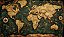 Quadro Decorativo Mapa Mundi 3050 - Imagem 1