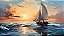 Quadro Decorativo Barcos e Canoas 3060 - Imagem 1