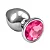 Plug Anal De Metal Com Joia Tamanho P - Imagem 1
