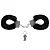 Algema De Metal Com Pelúcia Sex Shop Bdsm Fetiche Cor Preto - Imagem 1