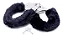 Algema De Metal Com Pelúcia Sex Shop Bdsm Fetiche Cor Preto - Imagem 2