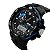 Relógio Masculino Skmei Anadigi 1081 Preto e Azul - Imagem 2
