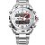 Relógio Masculino Weide Anadigi WH-3403 Prata e Branco - Imagem 1