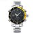 Relógio Masculino Weide Anadigi WH-5203 Prata e Amarelo - Imagem 1