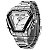 Relógio Masculino Weide Anadigi WH-1102 Prata e Branco - Imagem 2