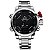 Relógio Masculino Weide AnaDigi Casual WH-2309 Prata e Vermelho - Imagem 1
