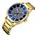 Relógio Masculino Curren Analógico 8316 - Dourado e Azul - Imagem 2