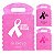 Kit 100 Sacolinhas Lixocar Personalizada Para Outubro Rosa - Imagem 1
