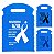 100 Sacolinhas Lixocar Tnt Personalizadas Para Novembro Azul - Imagem 1
