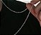 CORRENTE 2,5MM ELOS CADEADO CARTIER 60 CM EM PRATA 925 - Imagem 1