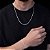 CONJUNTO CORRENTE 60CM E PULSEIRA 1,8MM ELOS GRUMET EM PRATA 925 - Imagem 1