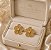 Brinco Luxo Flor Banhado a Ouro 18k - Imagem 1