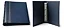 Álbum Super Luxo Cédulas E Selos 32x24cm 21x28cm Vazio Azul - Imagem 2