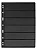 10 Folhas Para Selos 6 Divisões Fundo Negro 21x28cm - Imagem 1