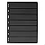 Kit 10 Folhas Para Selos 7 Divisões Fundo Negro 21x28cm - Imagem 1