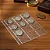 Kit 10 Folhas Plástico Moedas 12 Divisões 3bzn Saba Prom - Imagem 5