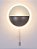 Arandela LED 15CM 10W 3000K 800LM Bivolt Metal Preto e Acrílico - Imagem 2