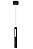 Pendente LED 32,5x4cm 7W 3000K 350LM Bivolt Metal Preto e Acrílico com Cabo de 1,5M - Imagem 1