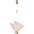 Pendente Borboleta LED 6W 3000K Bivolt Metal Dourado e Acrílico 22x22cm - Imagem 1