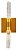 Arandela de Parede LED 6W 3000K Bivolt Metal Dourado e Cristal 12×33cm - Imagem 1