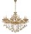 Pendente de Cristal Amber 75×80CM com 8 Lâmpadas E14 em Metal Dourado - Imagem 1