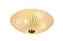 Plafon de Sobrepor 50cm com 6 Lâmpadas G9 em Metal Bronze e Vidro Transparente com Mini Cristais e Cabo de 1,5m - Imagem 1