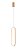 Pendente LED 10x40cm 18W 3000K 1350lm Dourado - Imagem 1